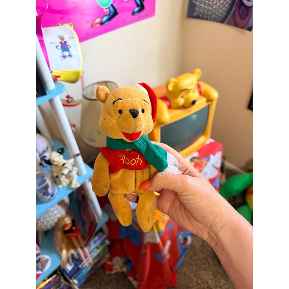 Vintage Winnie the Pooh Christmas beanie